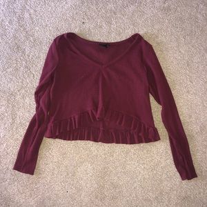 Burgundy Pacsun Sweater